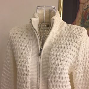 Jones New York Sport Knit Zipper Sweater, NWOT